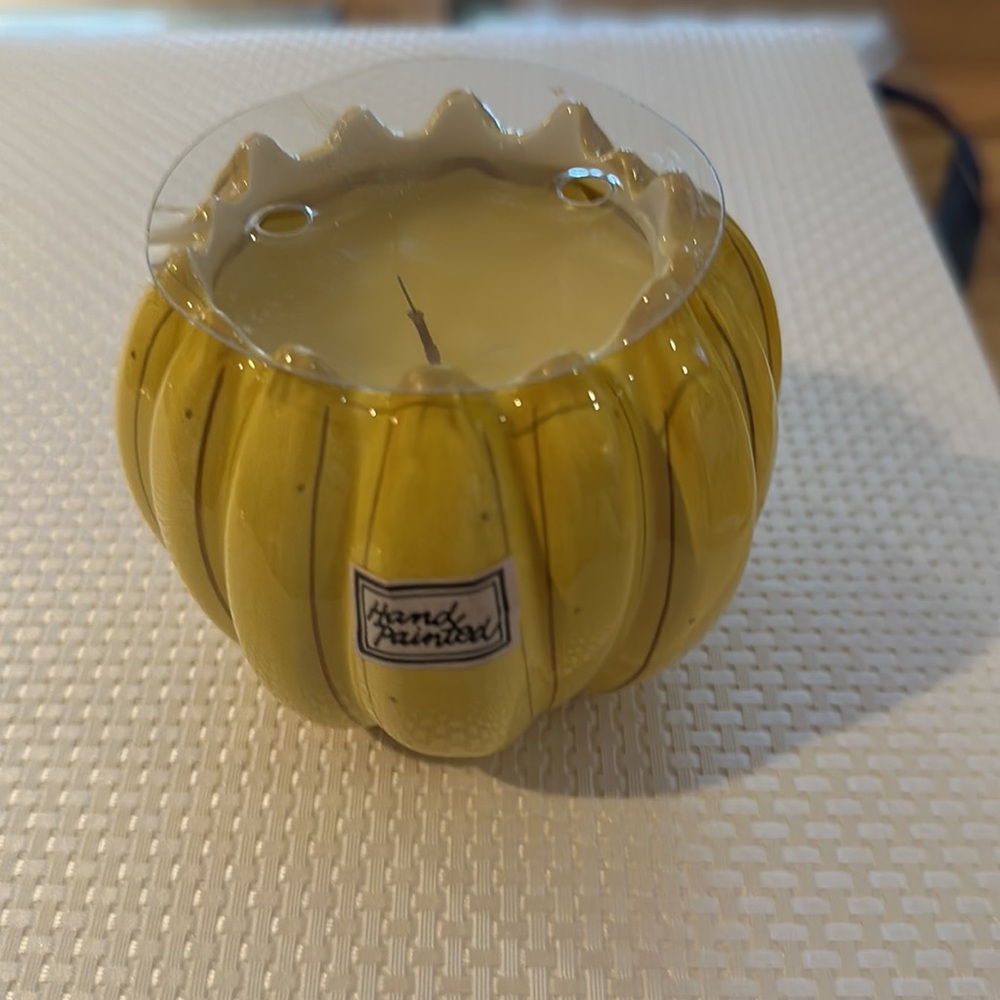 NWT Rare Retired Fitz and Floyd Fruit Du Jour candle with banana bowl holder
